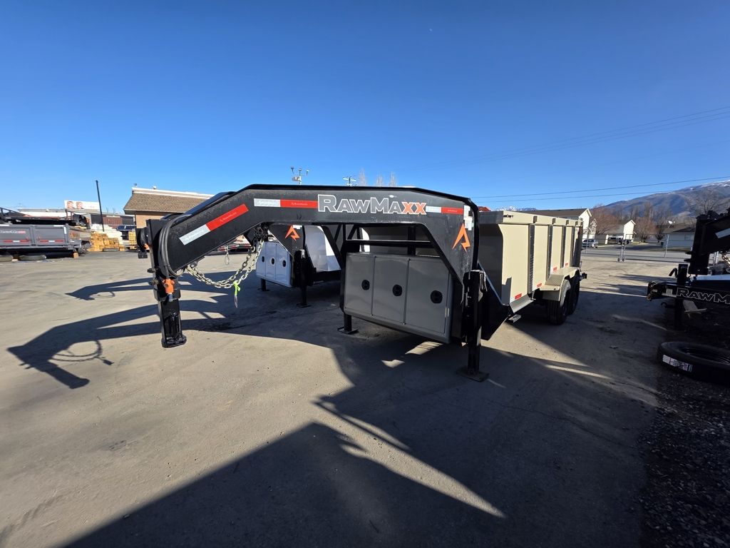 2026 RawMaxx 7X16 Gooseneck LTX 24K with 44 Side "