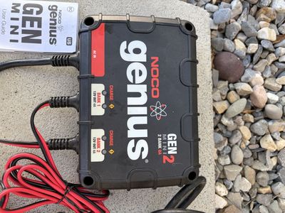 NOCO Genius GEN MINI 2 On-Board Battery Charger 2-Bank 8A (4A Per Bank) 12V