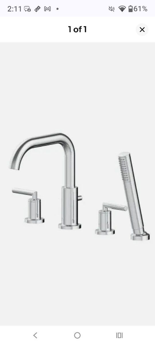 Jacuzzi -4 hole Contento Roman Tub Faucet BRAND NEW!