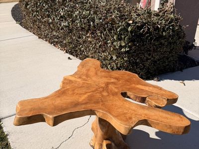 Live edge wood coffee table