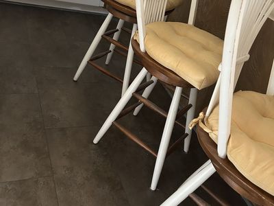 Three Wooden Bar Stools