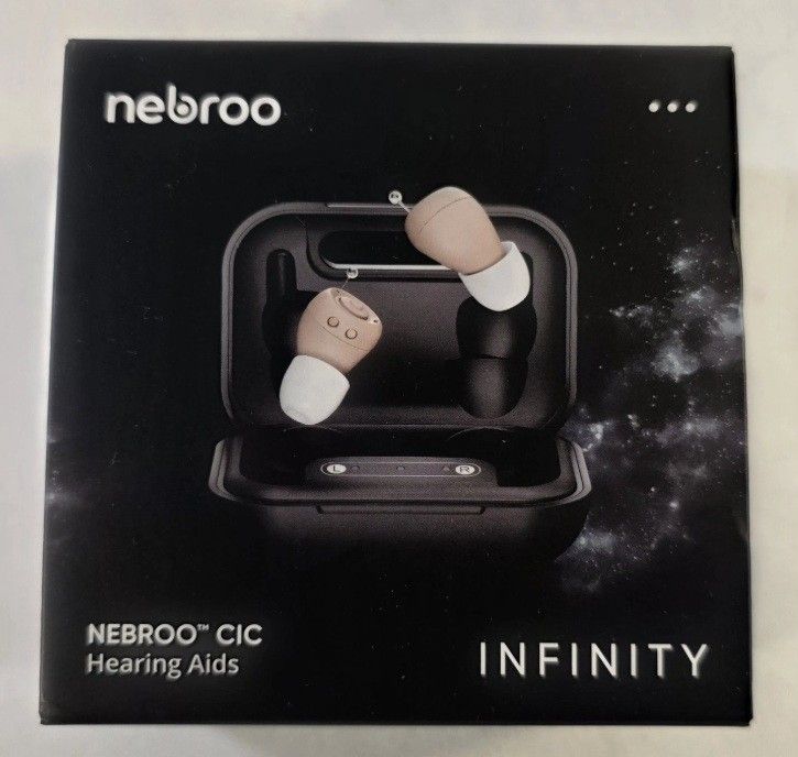 Nebroo Infinity CIC Hearing Aids JH-A49-A Rechargeable