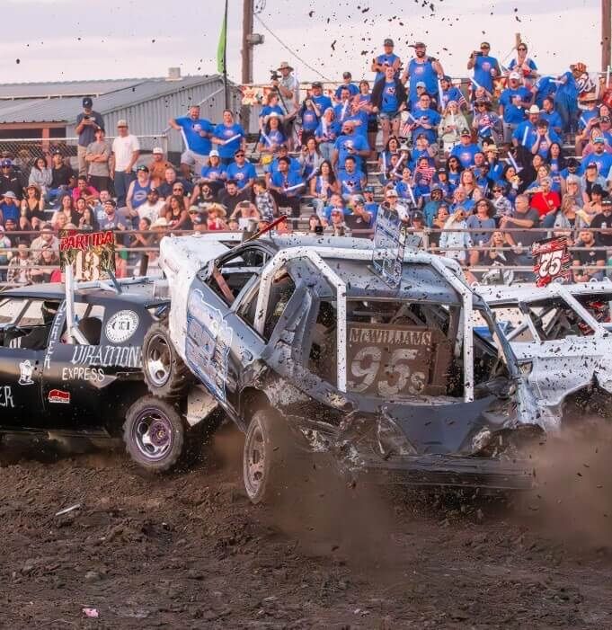 Demolition Derby Tickets - 3 Tickets Section G, Row 7, Seats 6-8 - 7/31 - 7:00 pm - $40/each