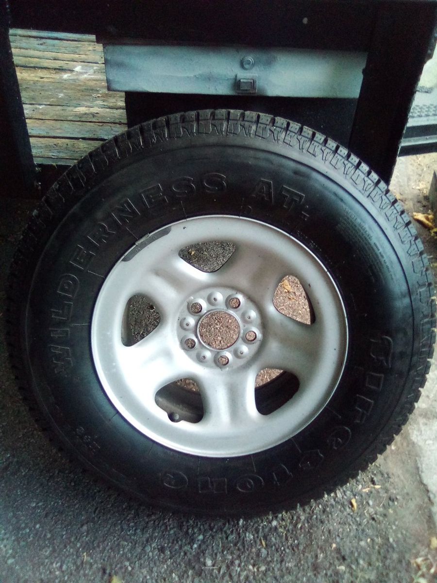Goodyear Wrangler Wilderness AT Tire 225/75R15with Steel Wheel