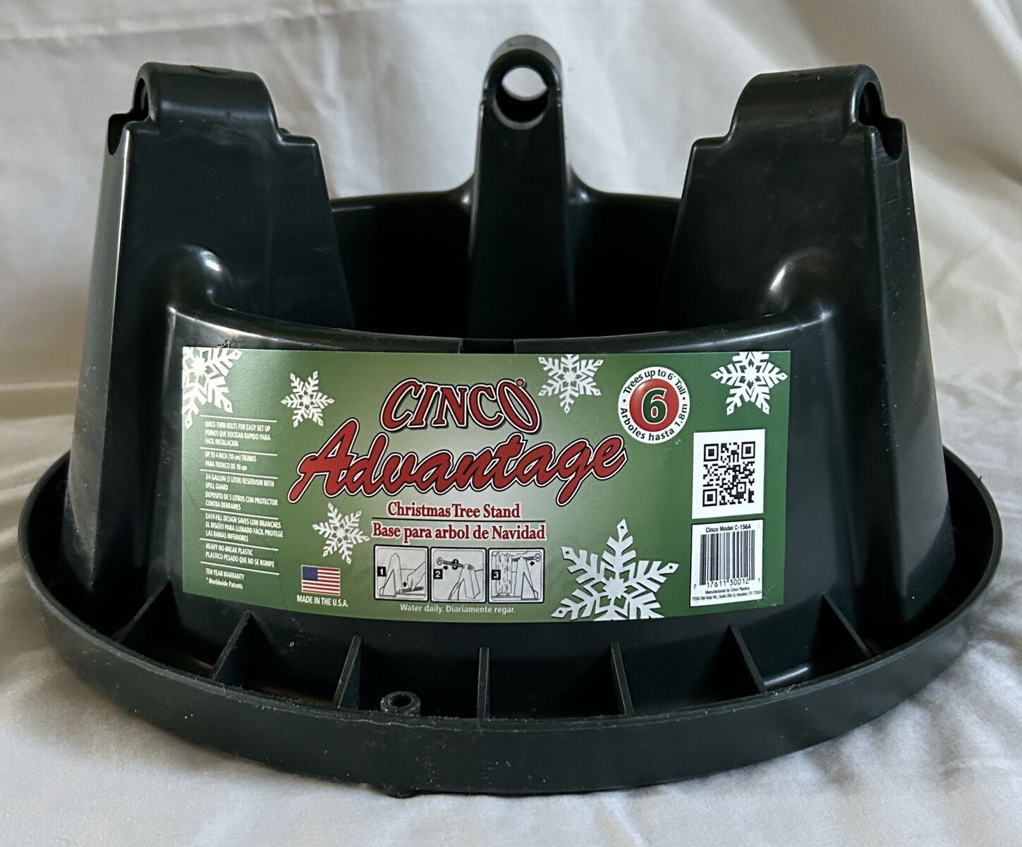 CINCO CHRISTMAS TREE STAND UP TO 6' TREE - NEW!