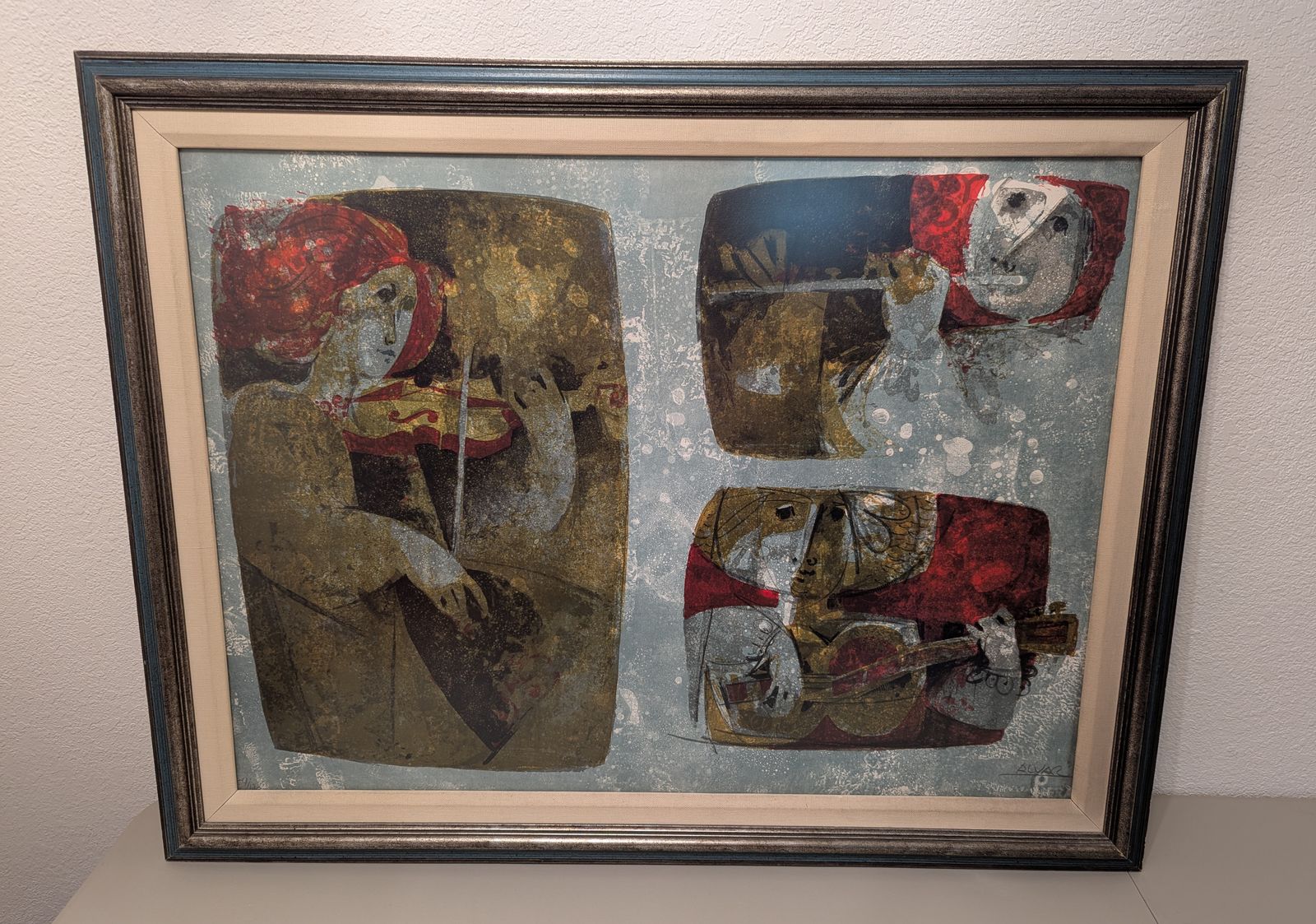 alvar suñol hand signed limited edition lithograph  1968