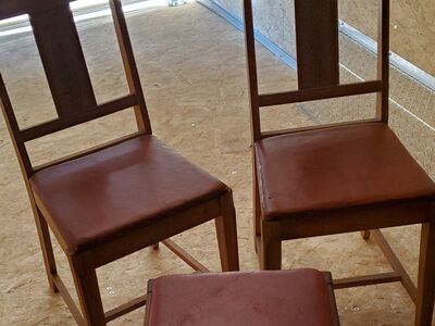 Antique chairs and stool