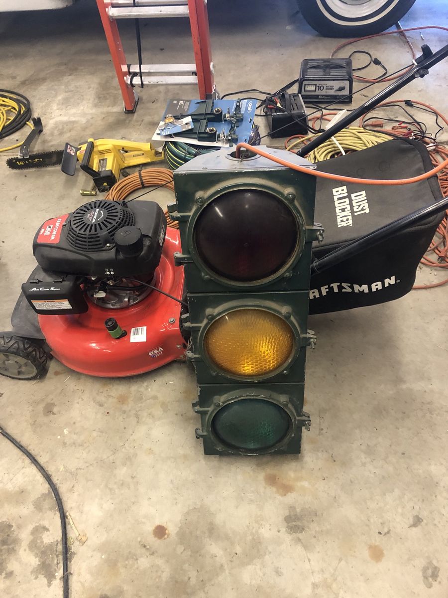 Antique traffic light