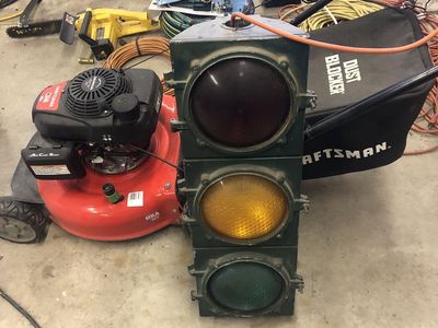 Antique traffic light