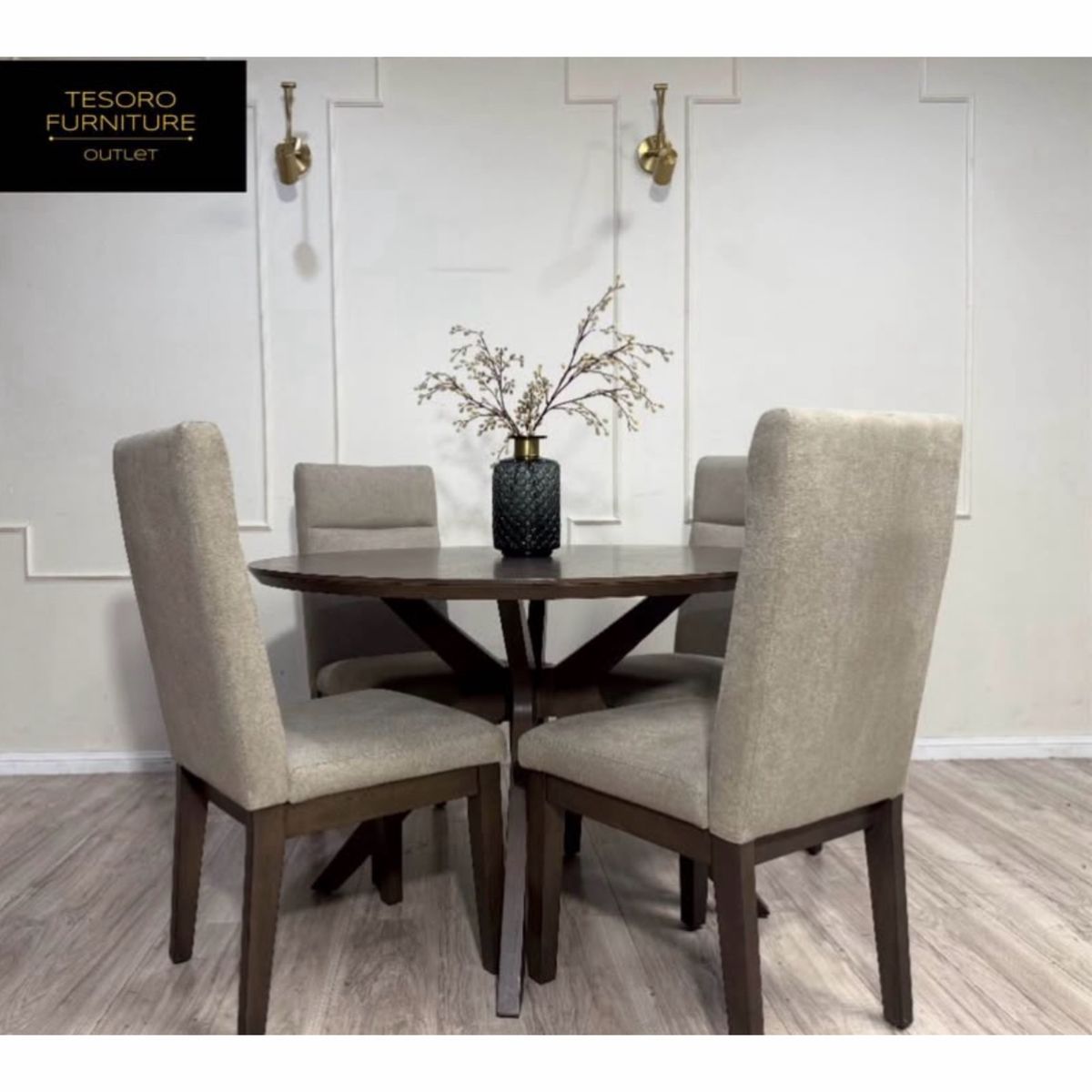 SOPHIE ROUND DINING SET WE OFFER DELIVERY