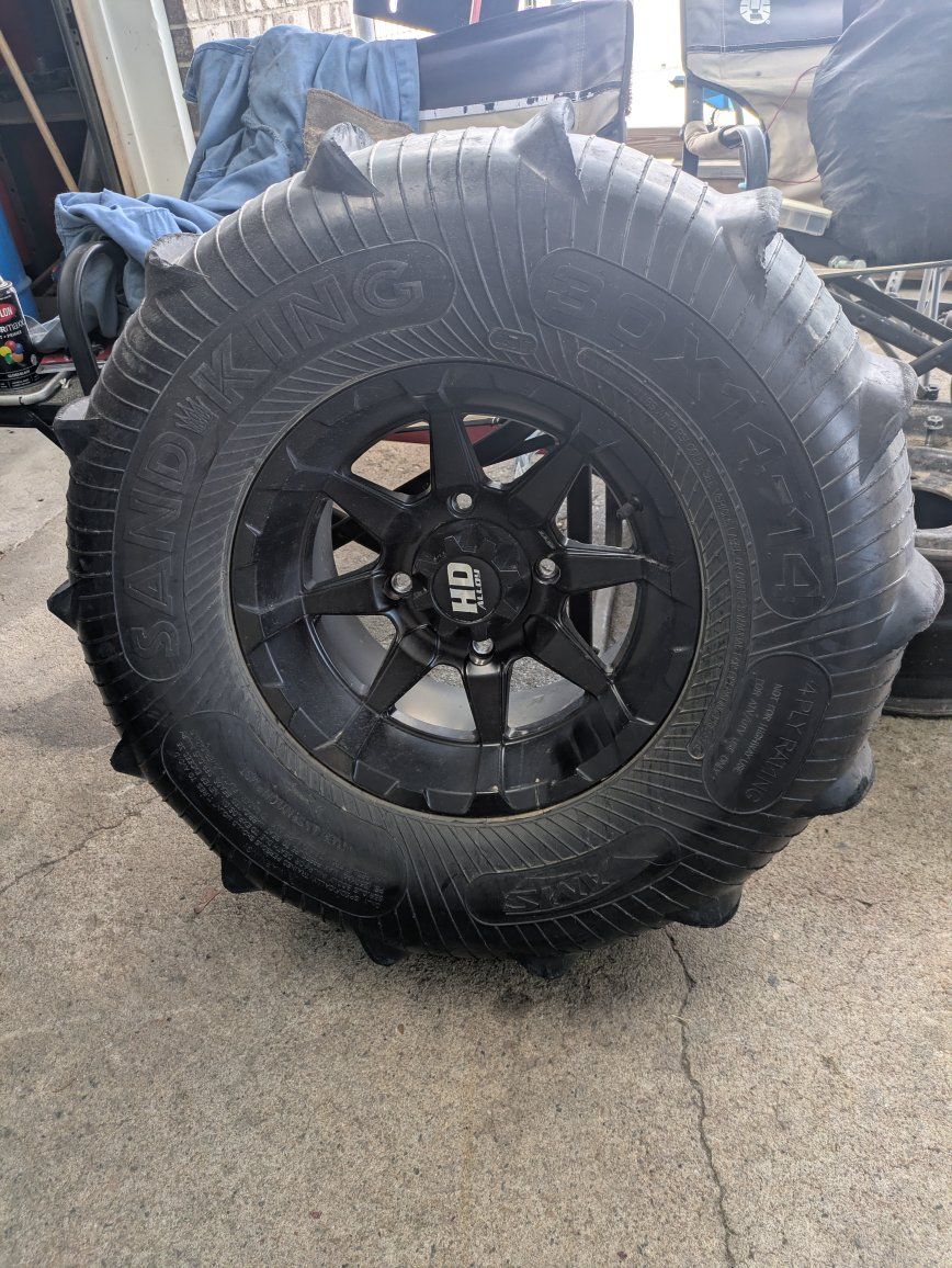 HD ALLOY Sand King 30x14-14 Sand Dune Tire & Wheel Set (Pair)front and rears 
came off x-3