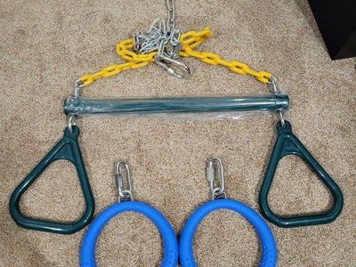 Playground Trapeze Bar and Rings