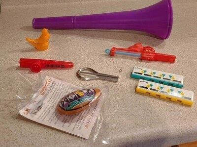 Horns. Whistles, Harmonicas, Mouth Harp