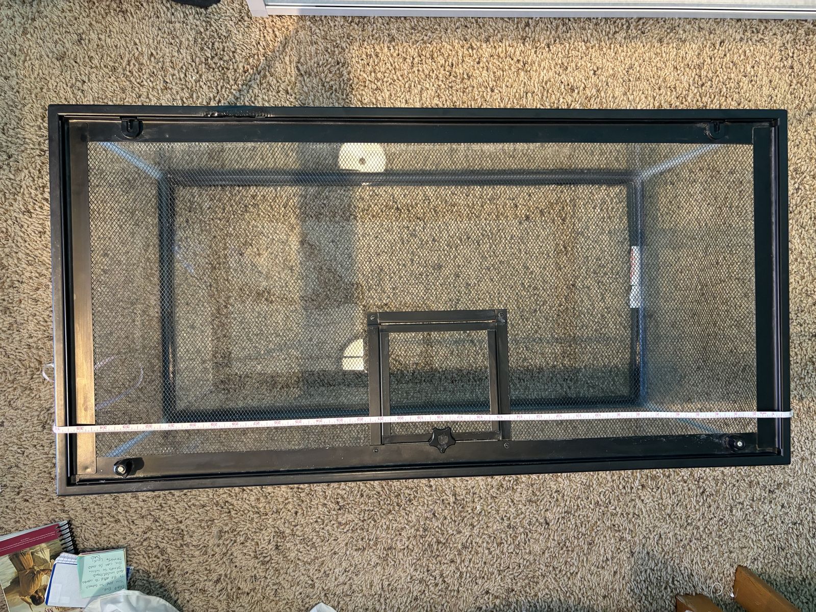 40 Gallon Breeder Glass Terrarium Tank with Mesh Screen Top