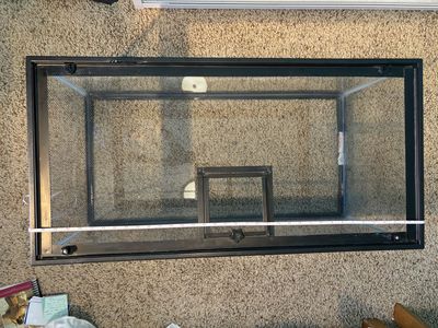 40 Gallon Breeder Glass Terrarium Tank with Mesh Screen Top