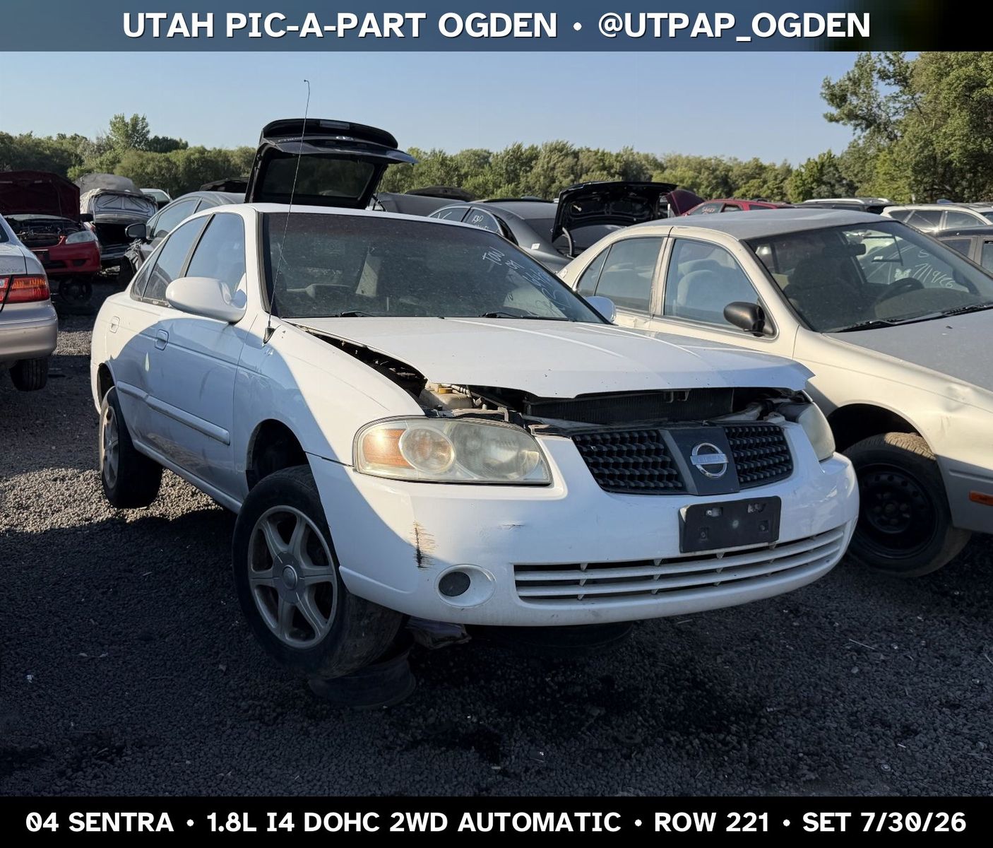 Just In! 2004 Nissan Sentra Parts - UTPAP Ogden