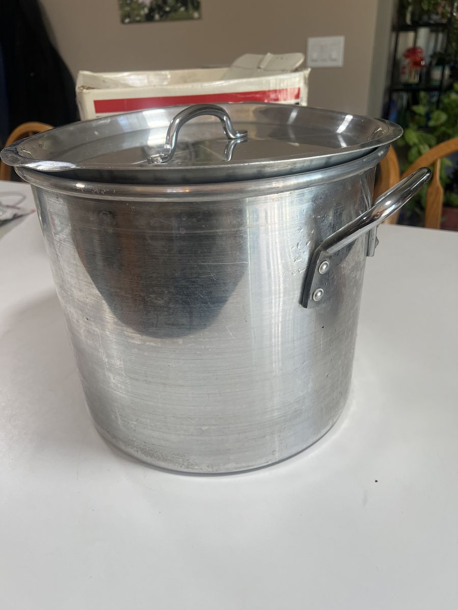 20 Qt Aluminum Stock Pot with Lid – Restaurant Style