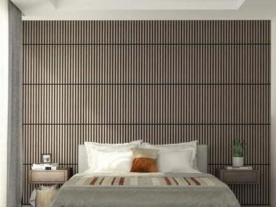 4pk Sonolok Sound- Absorbing Slatted Panel Kit