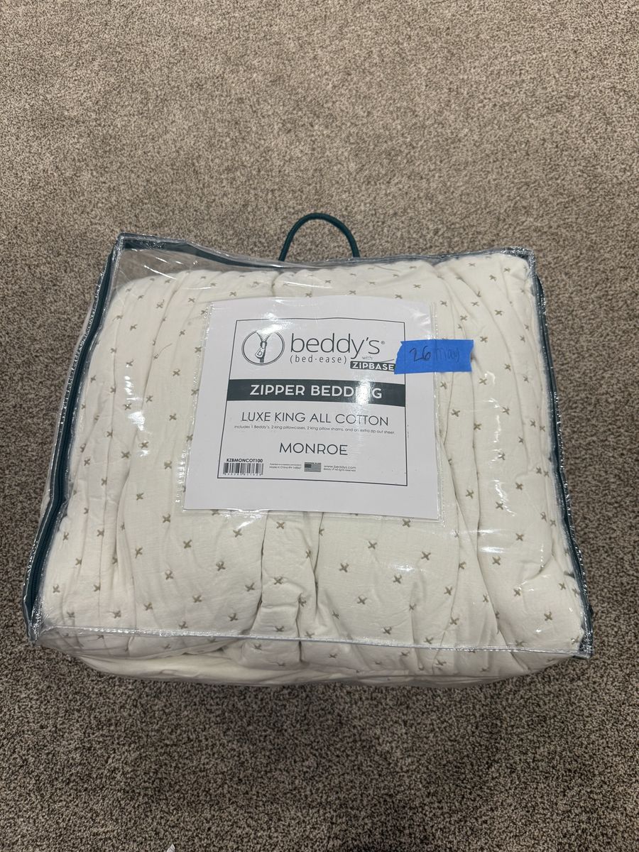 Beddys KING Monroe minky Zipbase