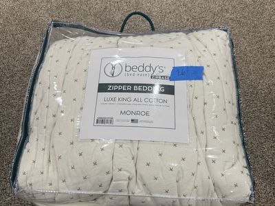 Beddys KING Monroe minky Zipbase