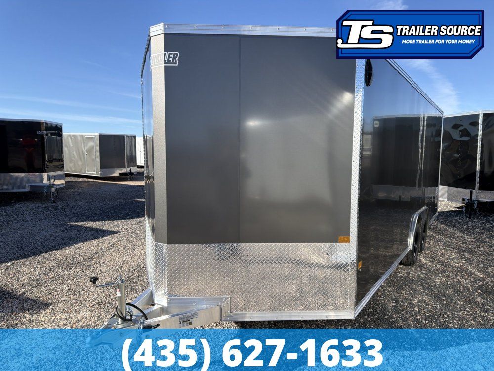 8.5x20 Alcom Aluminum EZ Hauler XLT Auto Trailer - 7'0" Interior - 7K GVWR -