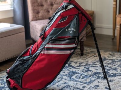 Callaway Hyper Lite 3 Golf Stand Bag - Red/Grey, Lightweight with Rain Hood