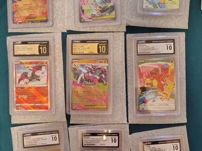 Pokémon CGC 10 & Pristine 10 Slab Lot – Charizard, Pikachu, Charmander & More
