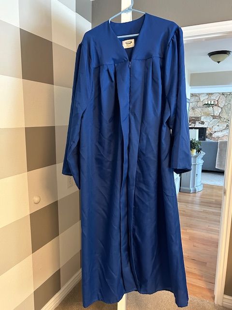 Jostens Royal Blue Graduation Cap and Gown