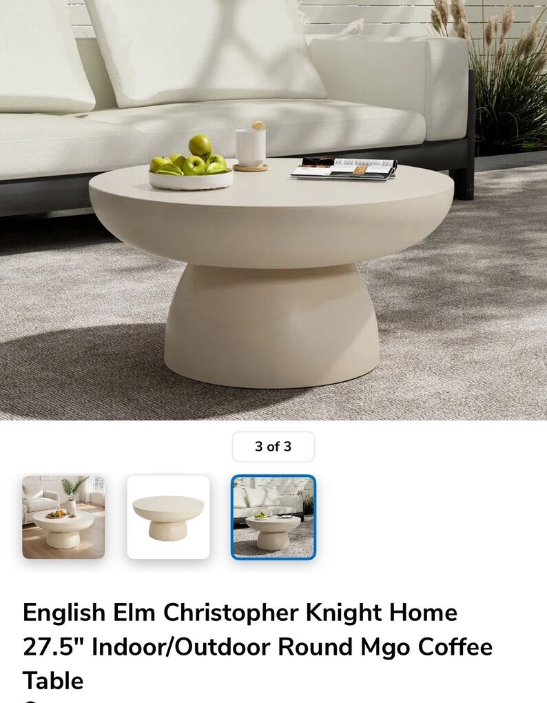 Indoor/Outdoor Modern Coffee Table