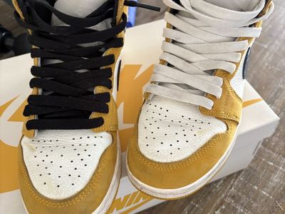 Nike Air Jordan 1 Retro High OG GS Yellow Ochre Size 5Y Used