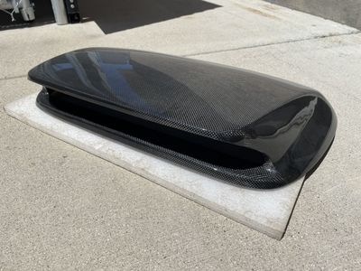 06-07 subaru wrx / sti rpg 4" carbon fiber hood scoop new