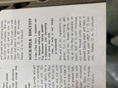 Vintage recipe cookbook