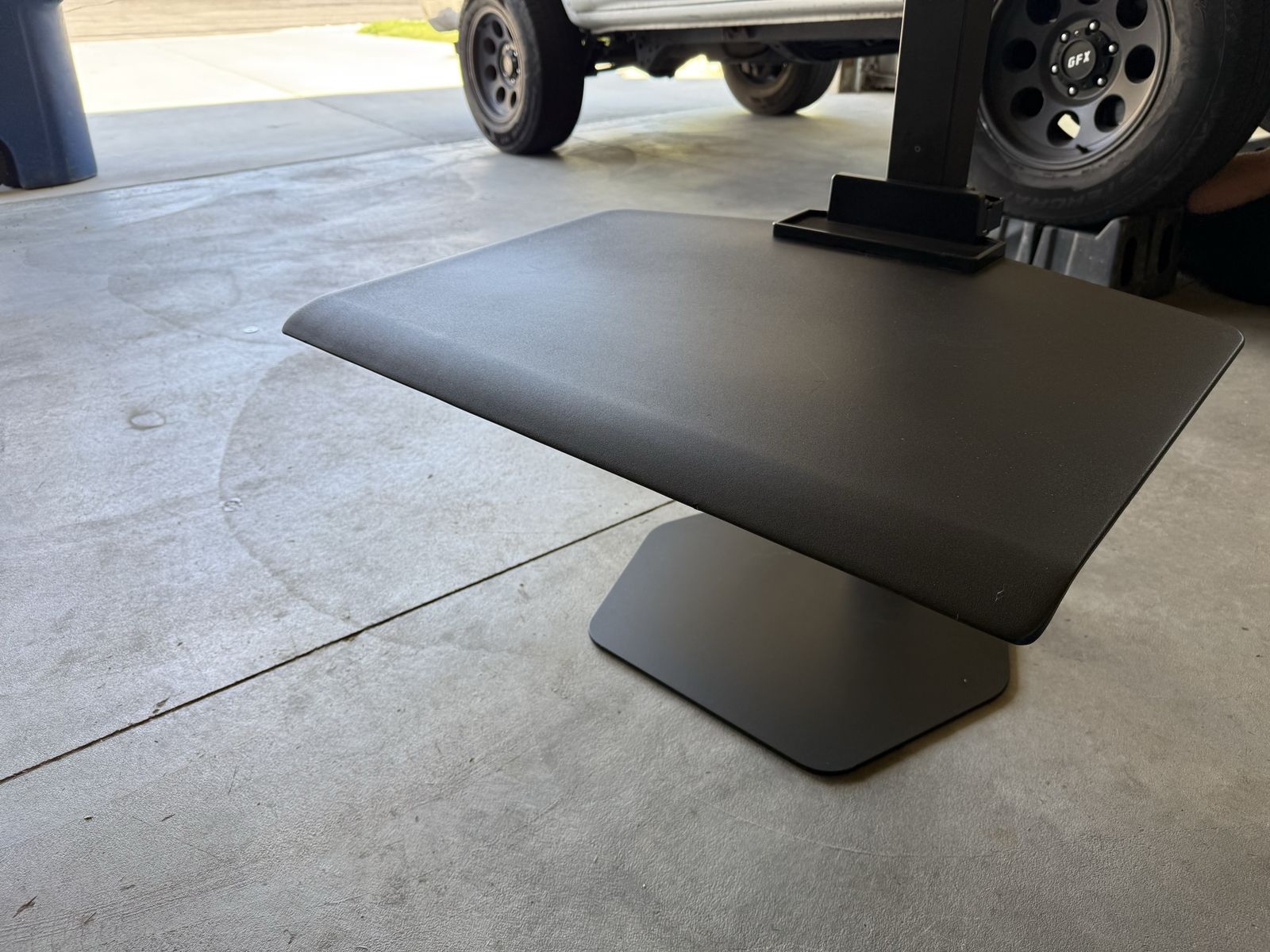 Adjustable Standing Desk Converter with Dual Monitor Mount - Black
