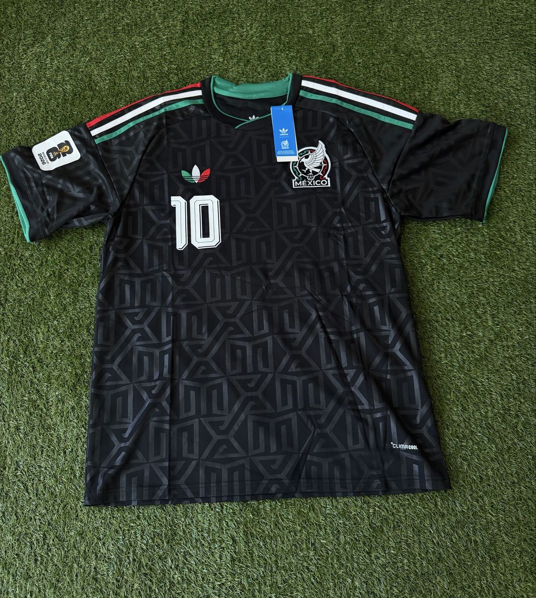 Adidas Mexico A. Vega #10 2026 World Cup Black Soccer Jersey Men's Size XL New with Tags