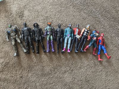 12” Marvel and other action figures