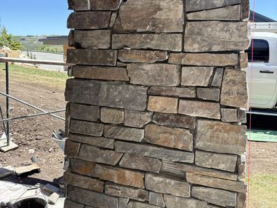 300 square feet of natural ledge stone