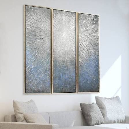 FACTORY SEALED - STUNNING 3 PIECE WALL ART