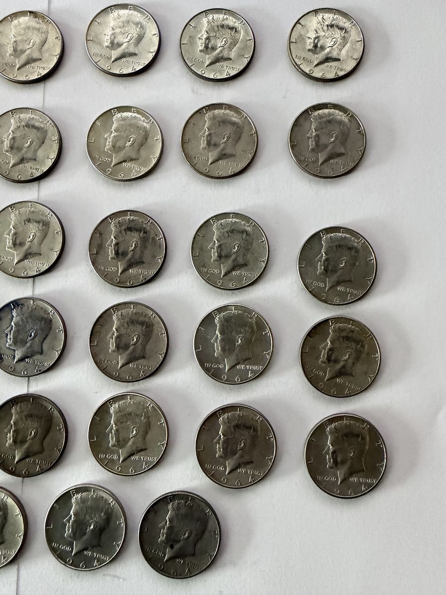 1964 Kennedy Half Dollar 90% Silver Coin- Circulated Condition