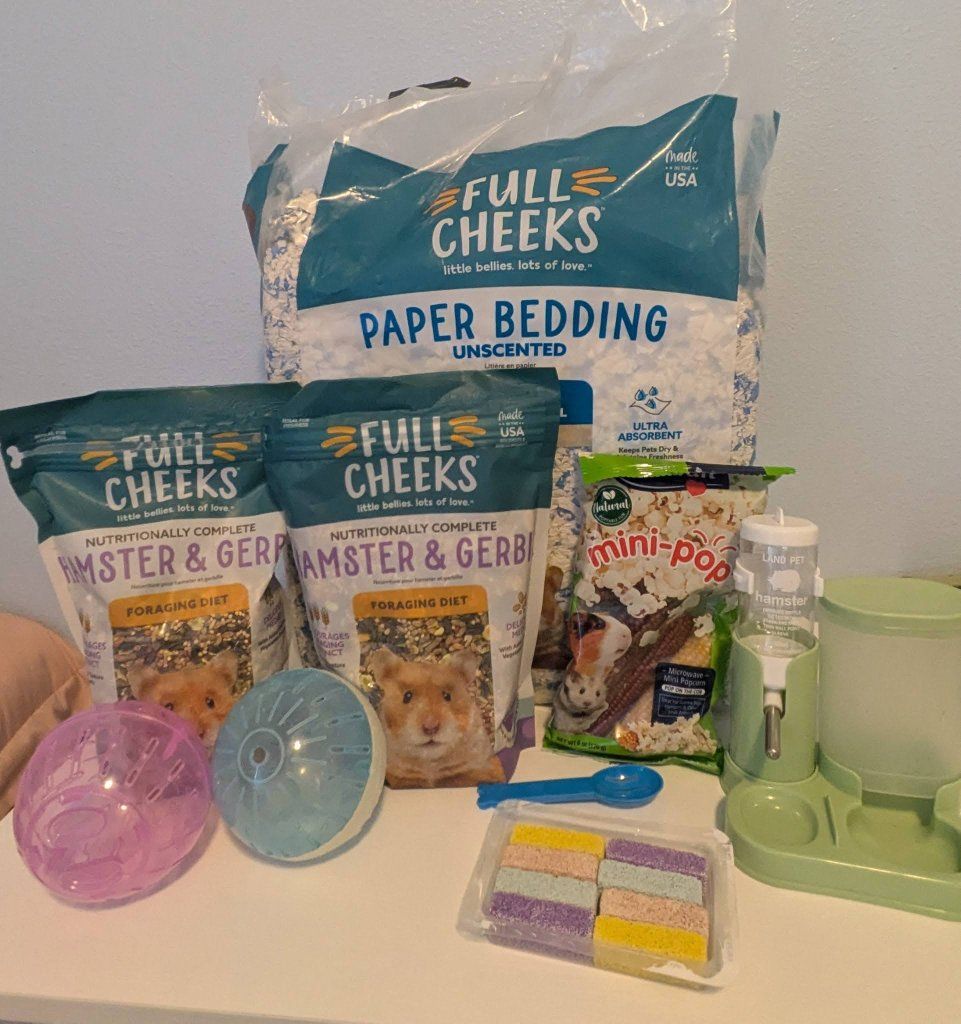 Hamster Cage with accessories and supplies