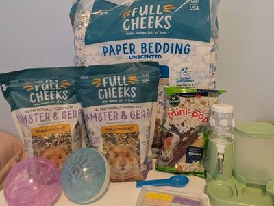 Hamster Cage with accessories and supplies