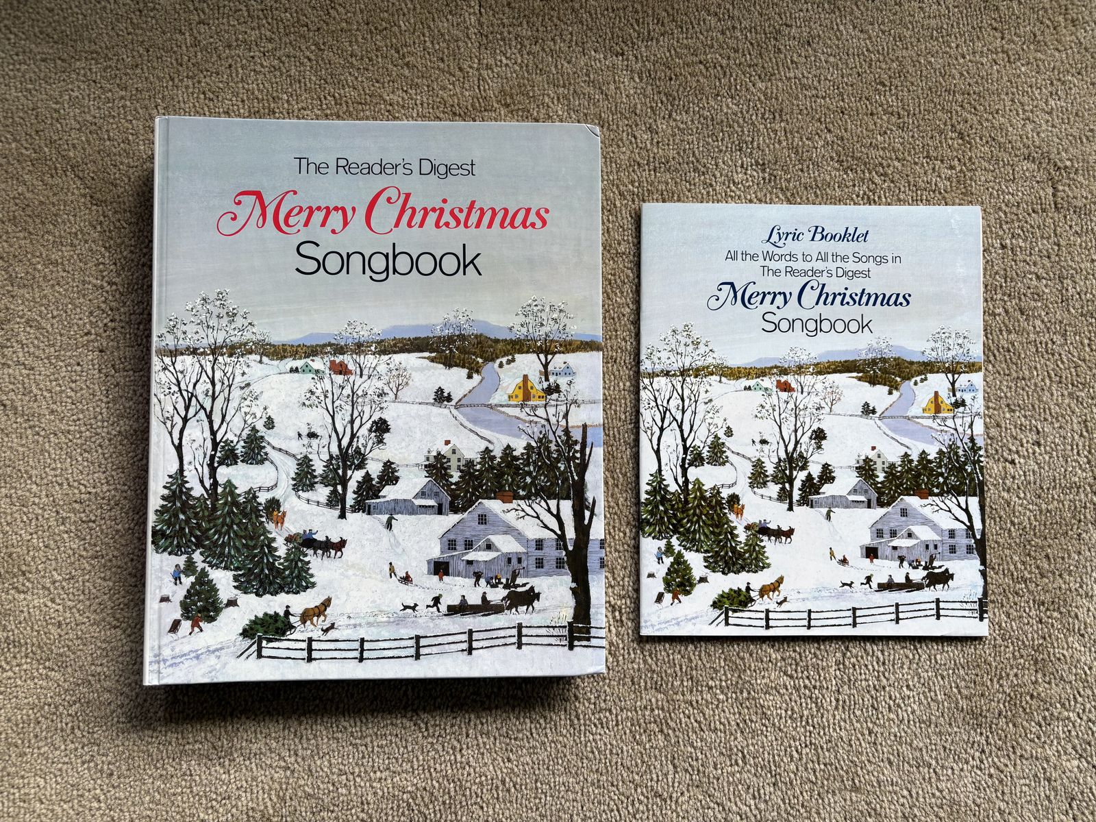 Vintage 1981 Reader's Digest Merry Christmas Songbook and Lyric Booklet