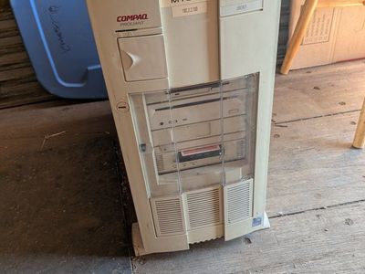 Vintage Compaq Proliant 800 ES1001 Series Computer with Sony Tape Drive Highly Collectible