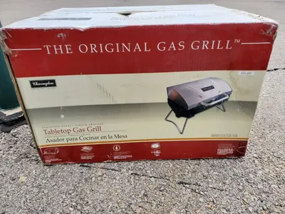 Charmglow Tabletop Gas Grill Propane Char-Broil Stainless Steel LP Table Top BBQ
