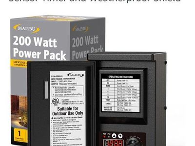 Malibu 200W Low Voltage Landscape Lighting Transformer 120V to 12V