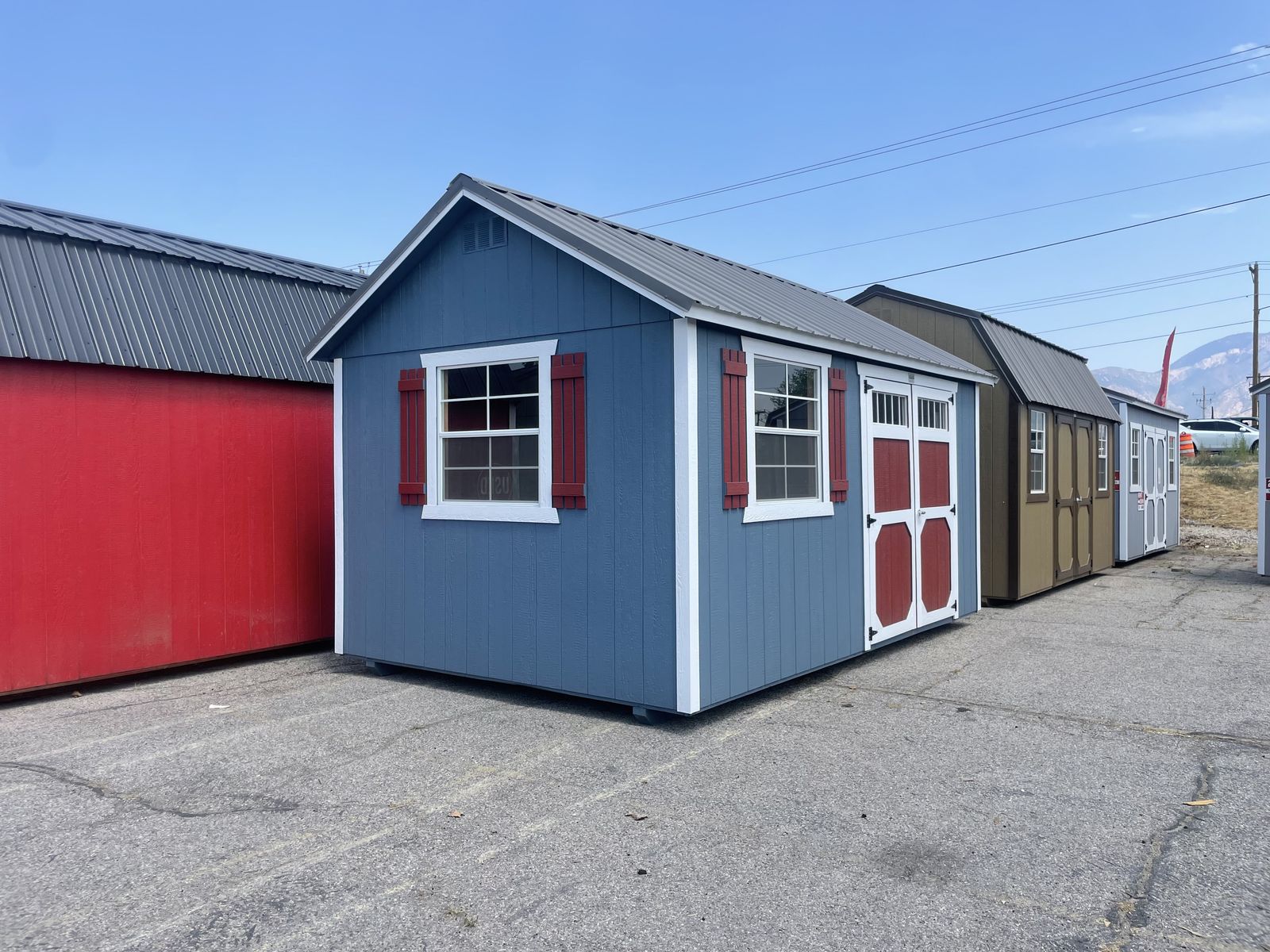  Bold, Bright, & Built to Handle It All! 10x16 Side Utility Workshop Shed!