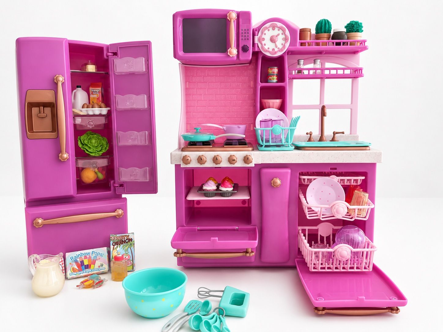 Our generation purple gourmet kitchen playset for American girl dolls.