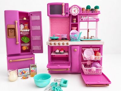 Our generation purple gourmet kitchen playset for American girl dolls.
