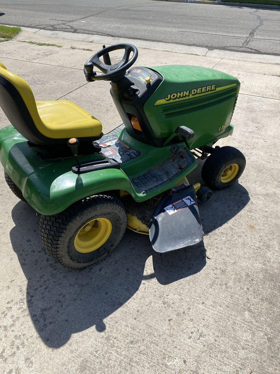 John Deere LX255 Riding Lawn Mower - Green & Yellow, Used