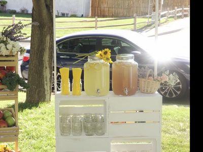 Handmade Wooden Lemonade Stand / Farmers Market Display