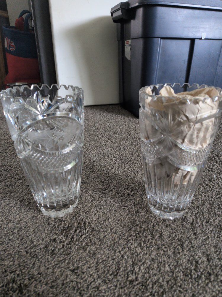 Real Crystal Flower Vase